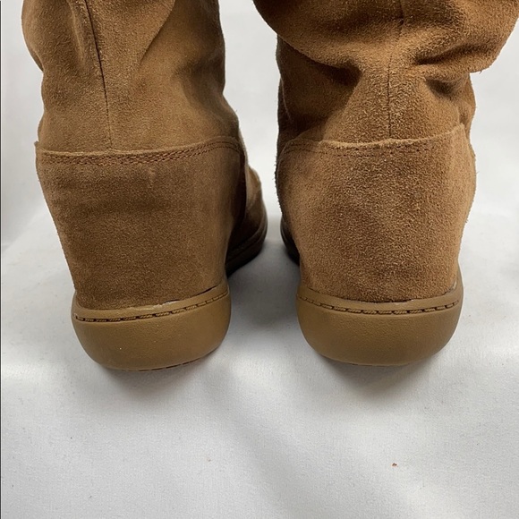 Skechers SKCH+3 Tan Suede Boots w Faux Fur, 8.5 - Picture 8 of 16